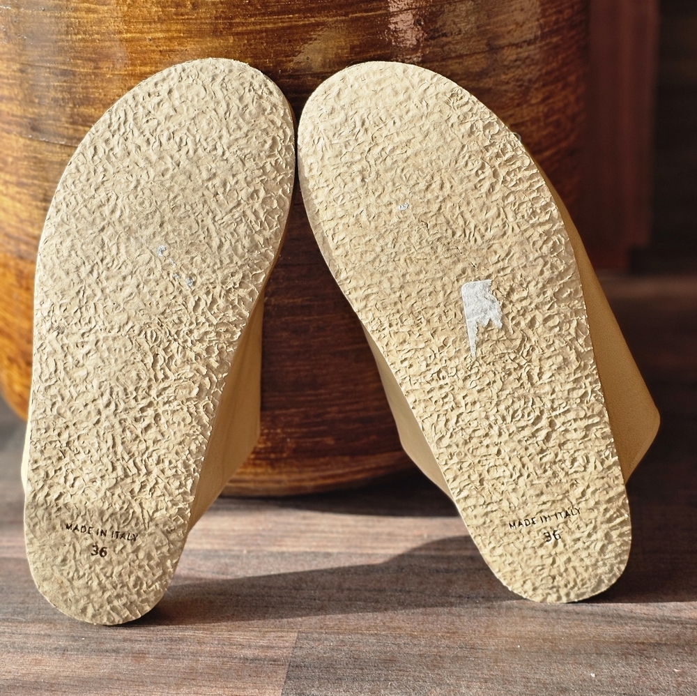 Gravitypope Women's Tan Slip-On Shoes Made In Italy - Picture 6 of 7